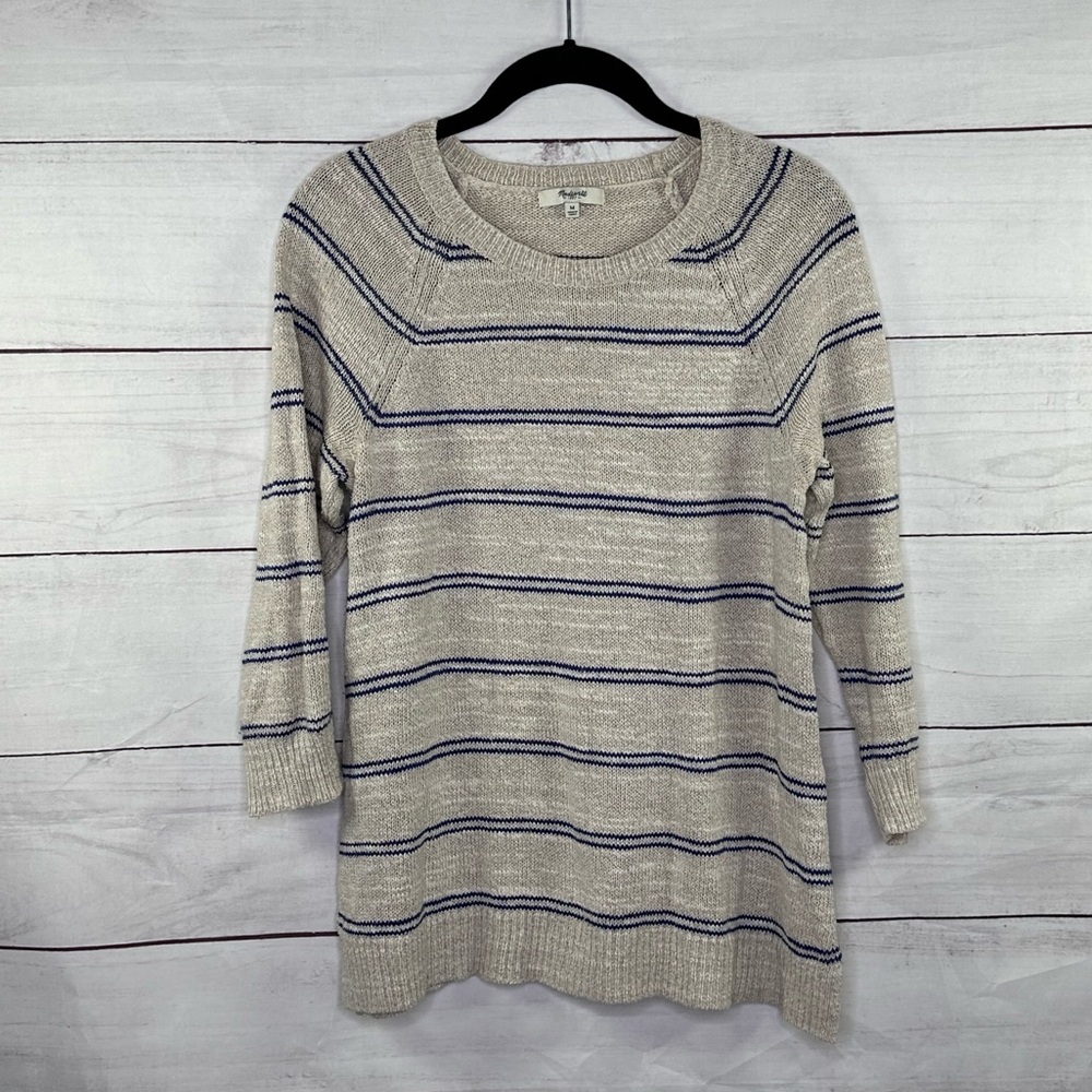 Madewell Cabin Stripe Sweater Size M